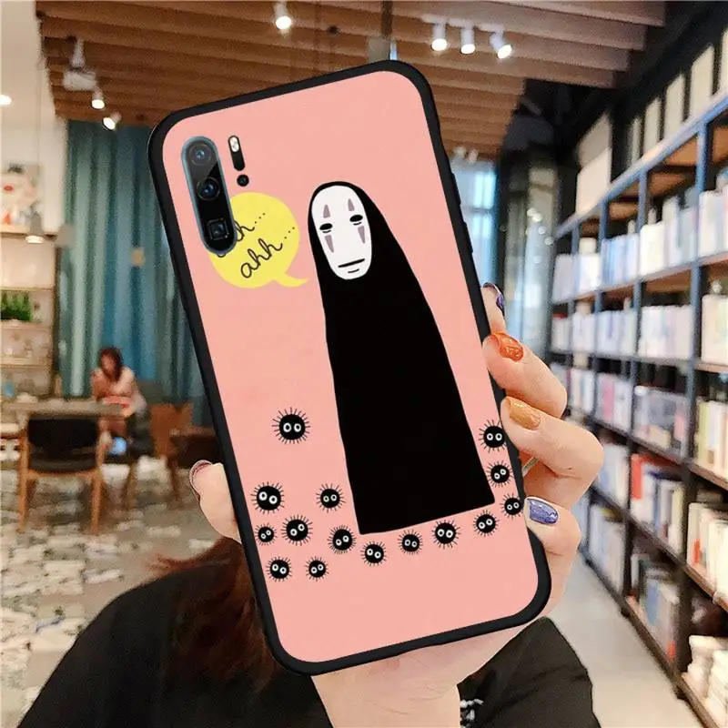 

Studio Ghibli Spirited Away Faceless man Phone Case For Huawei honor Mate P 9 10 20 30 40 Pro 10i 7 8 a x Lite nova 5t