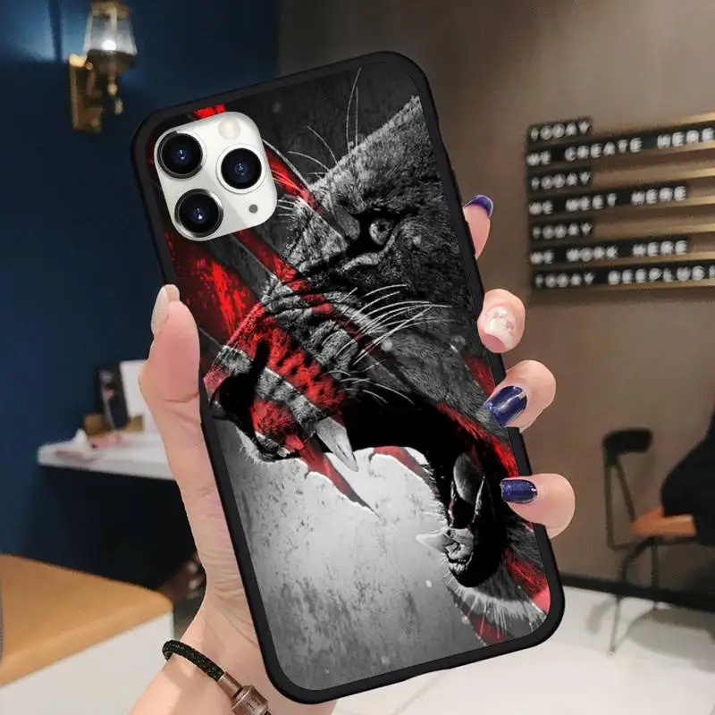 

Tiger Leopard Lion Phone Case for iPhone 11 12 mini pro XS MAX 8 7 6 6S Plus X 5S SE 2020 XR