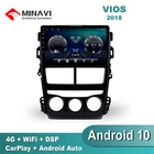 9 ''Android 10 TOYOTA VIOS  YARIS 2018 DSP Carplay Автомагнитола мультимедийный GPS-навигатор навигационный плеер Авто Стерео MP5 WIFI