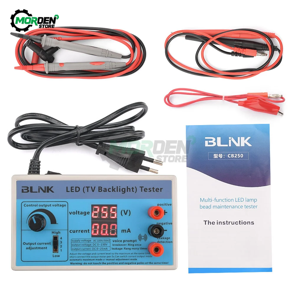 Цифровой светодиодный тестер чипов ламп инструмент технического обслуживания