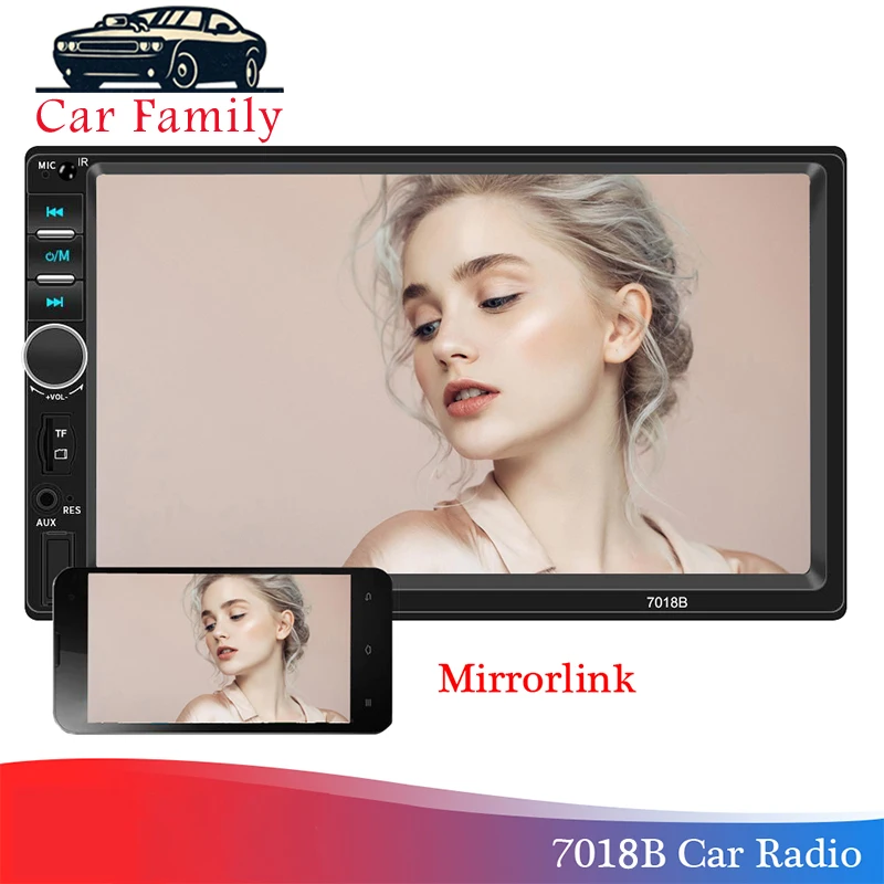 Автомагнитола 2 Din 7018B мультимедийный проигрыватель с 7 &quotсенсорным экраном Bluetooth