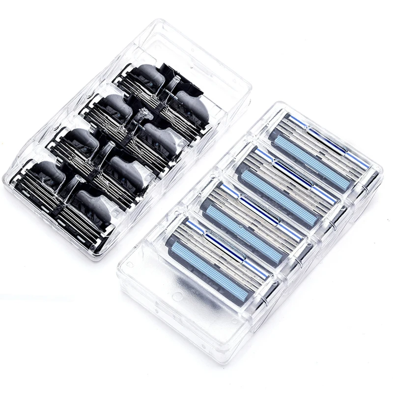 8 шт./лот бритвенное лезвие для мужчин 3 слойные лезвия высококачественные