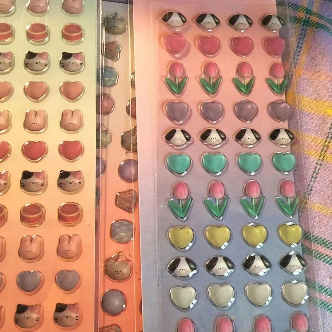 Креативный цвет милые животные сделай сам наклейка для скрапбукинга любовь