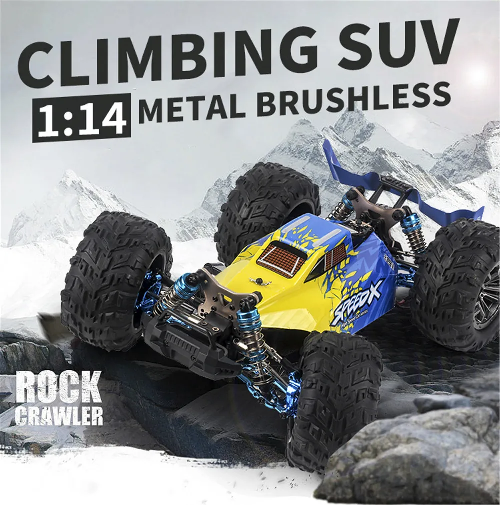 

70km/h F17 RTR 1:14 RC Car 4WD Brushless 2.4G Remote Control Car Drift Highg Speed Racing Off-road Vehicals 80m Remote Distance