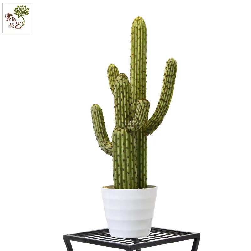 

PU Simulation cactus potted landscape home store cactus decoracion tropical desert artificial faux plants greenery jungle party