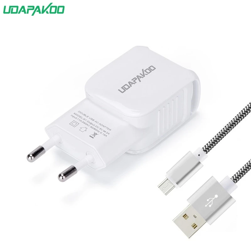 5В 2A зарядное устройство адаптер + 1 м Micor USB кабель для huawei P6 P7 P8 honor 8A 8C 8S 8X7 xiaomi Redmi Note