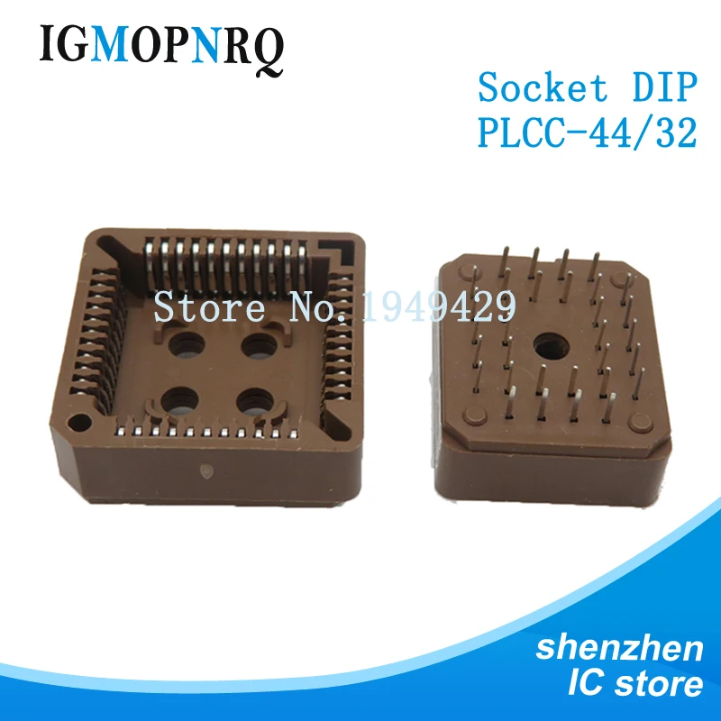 

10PCS PLCC32-DIP PLCC44-DIP IC Socket adapter , 32 Pin 44 Pin PLCC Converter