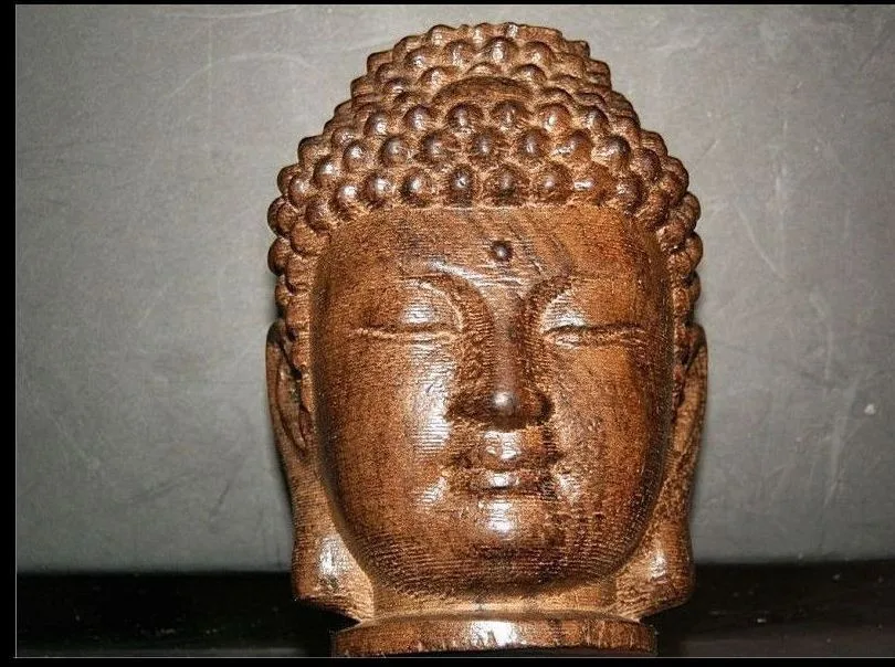 Чино сандало coleccionable a mano tallado Buda adorno estatua FIGUR Статуи и скульптуры  | Статуи и скульптуры -4000329830483