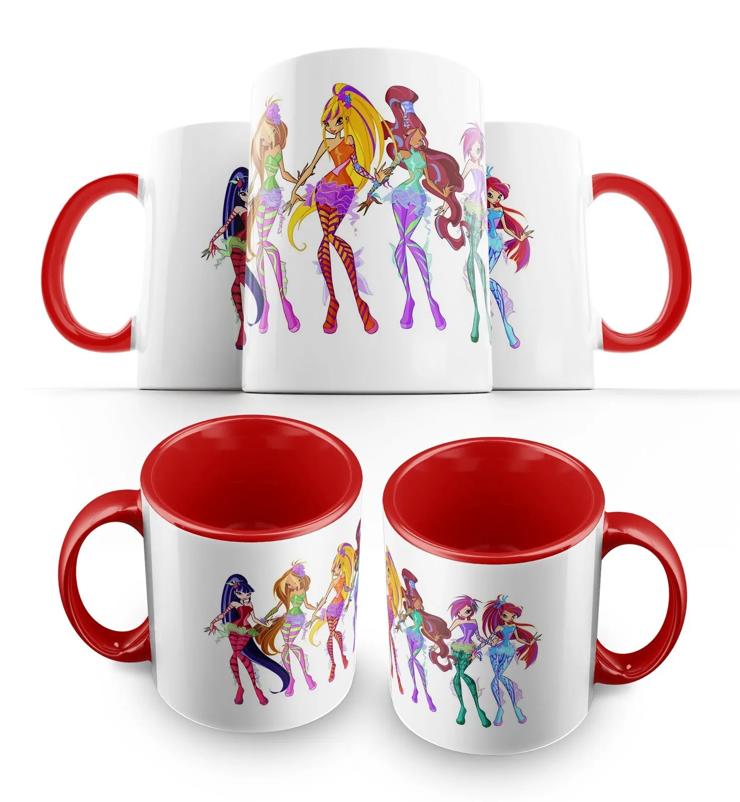 Кружка для кофе чая винкс (Блум Стелла Текна Лейла Муза Флора Пикси) - 1336-619 | Дом и