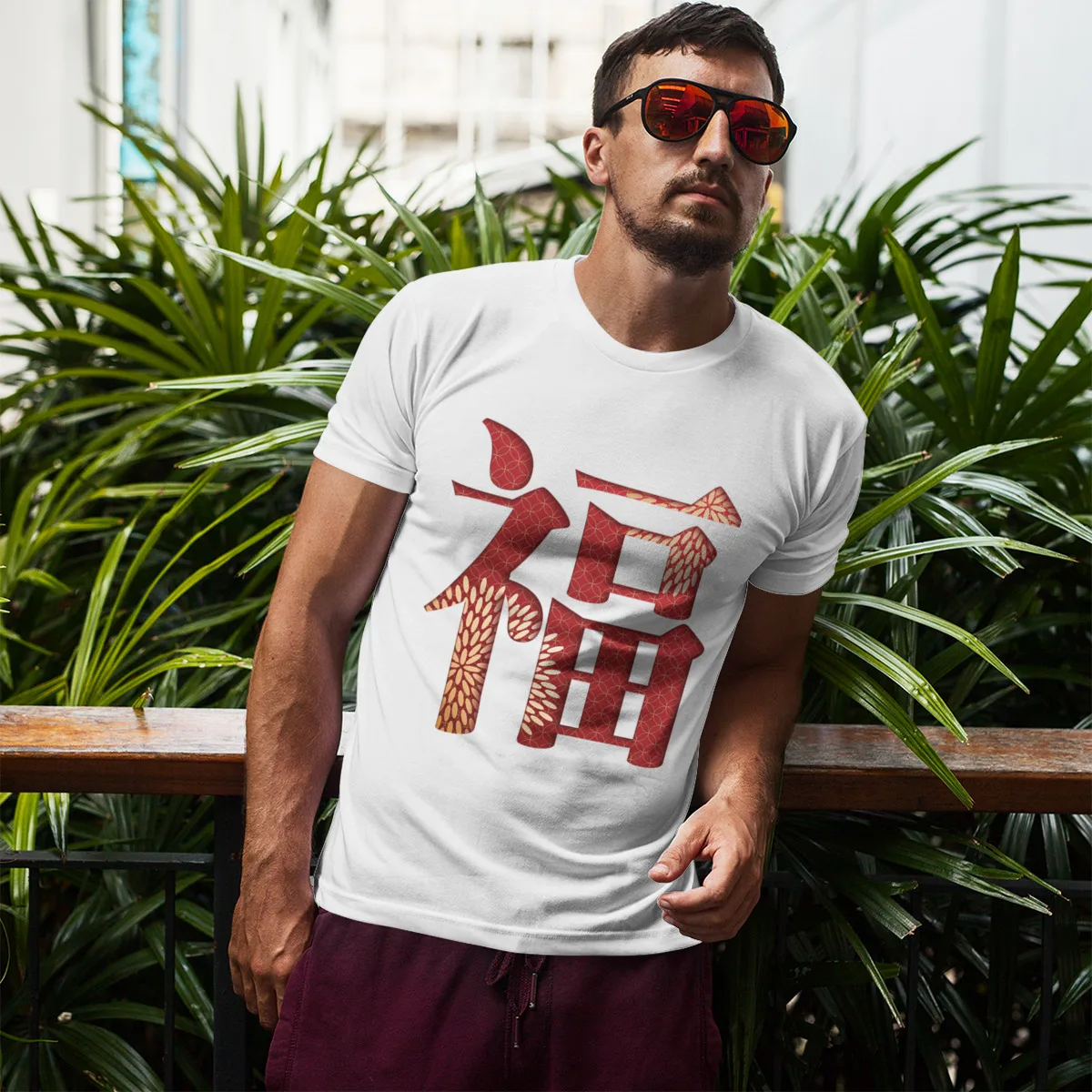 

Chinese New Year 2021 Fashion Funny Couples Oversized color Tees 134483