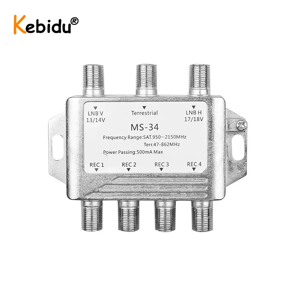 Мультипереключатель 3 в 4 Out MS34EZ FTA TV LNB переключатель каскадном стиле