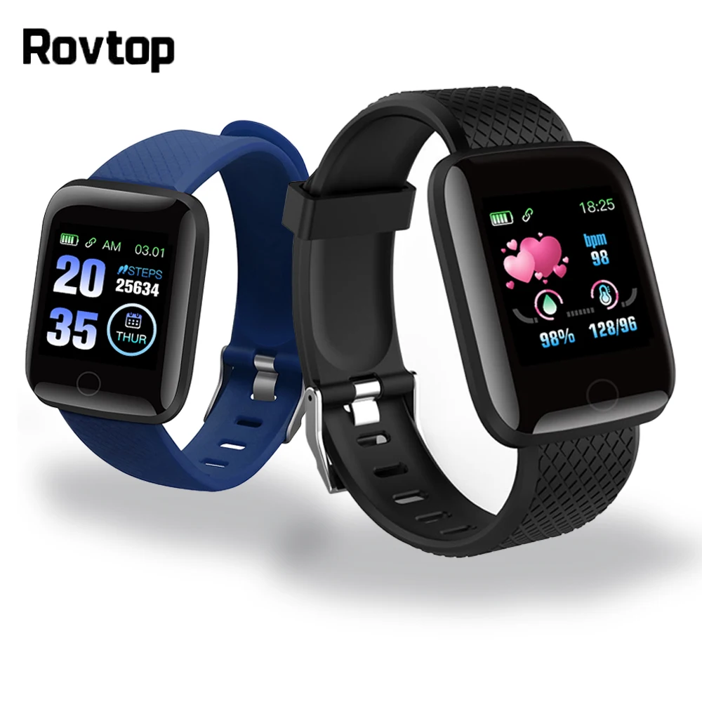 Rovtop D13 умные часы 116 плюс часы сердечного ритма Смарт-браслет спортивные часы Смарт-браслет умные часы Android