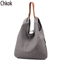 simple canvas large capacity womens bag fashion design solid color large shoulder bag leisure travel shopping bag tote bag