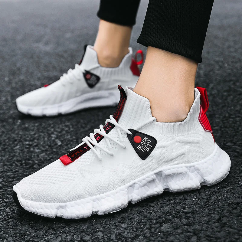 

Men Fashion Running Shoes 2021 Comfortables Breathable Athletic Running Walking Gym Shoes