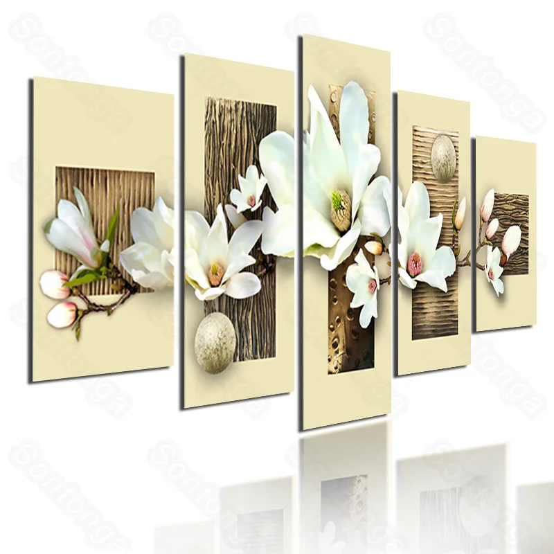 

Still Life Painting Flower Big Flower Simple Style Modern Home Decoration Art Poster Decoration Painting Porch Living Room