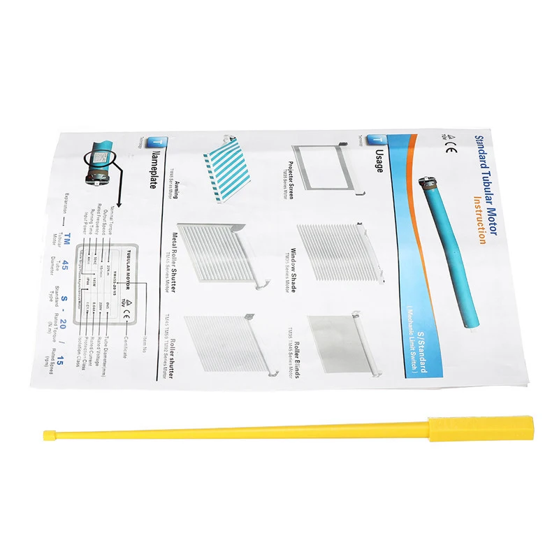 Dm35S 220V Intelligent Tubular Motor Roller Shade Electric Curtain Motorized Rolling Blind Shutter Anti-Theft Window | Обустройство