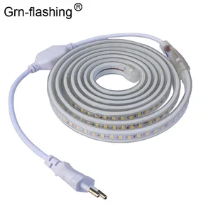 Гибкая СВЕТОДИОДНАЯ лента SMD 5630, 220 В переменного тока, 120 светодиодовм, IP67, водонепроницаемая светодиодная лента с разъемом питания, 1 м2 м3 м5 м6 м8 м9 м10 м15 м