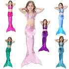 Женский купальный костюм для девочек-подростков, летний детский топ Ариэль + шорты, комплект из 3 предметов, детский бутиковый купальный костюм 10