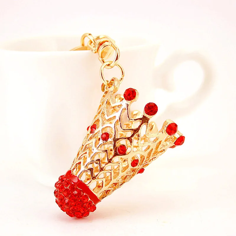 Модный крутой брелок для автомобильного ключа в виде бадминтона металлическая