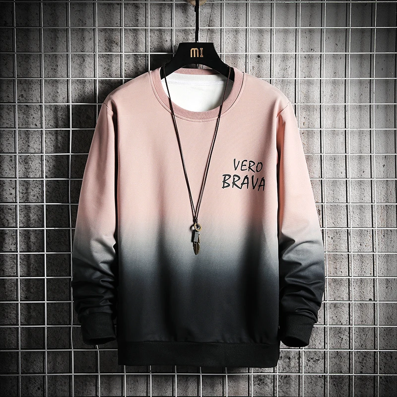 

KOLMAKOV 2021 Spring And Autumn New Men's Large Size Gradual Sport Set Loose Popular Logo Casual Fashion Top Male Hoodie S-5XL