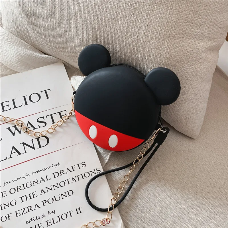 Мультяшный Кошелек для монет кошелек девочек милый мини на молнии с цепочкой