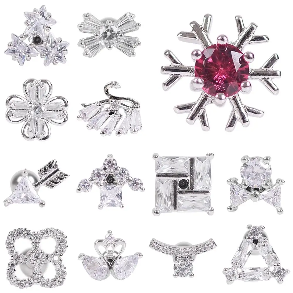 Серьги клипсы расширения накладные ушной раковины с защитой от проколов