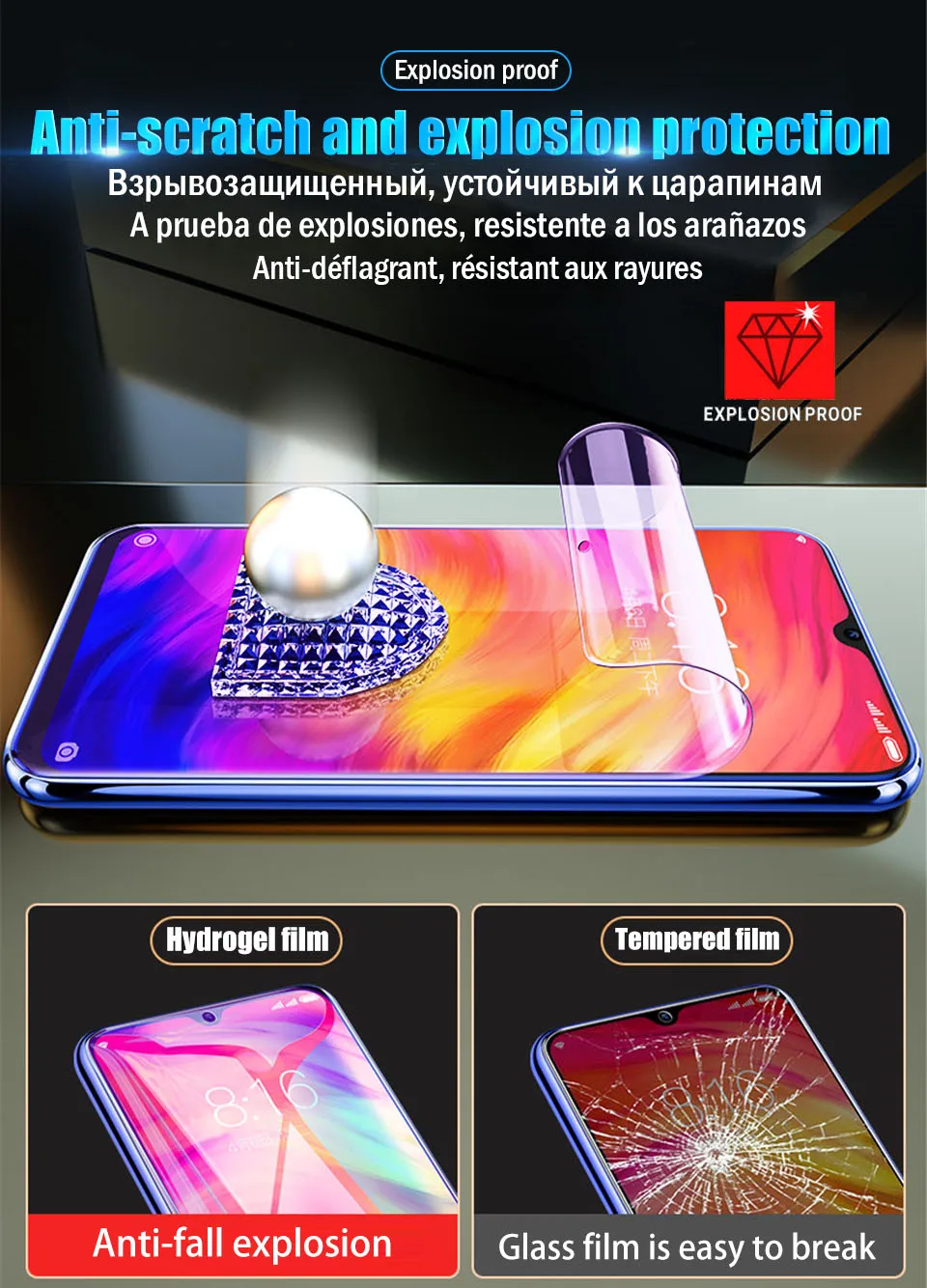 25D Передняя и задняя Гидрогелевая пленка для Xiao mi Red mi Note 5 6 7 Pro, Защитная пленка для Xiaomi mi 9T Pro Note 10 9 SE A3 8 Lite