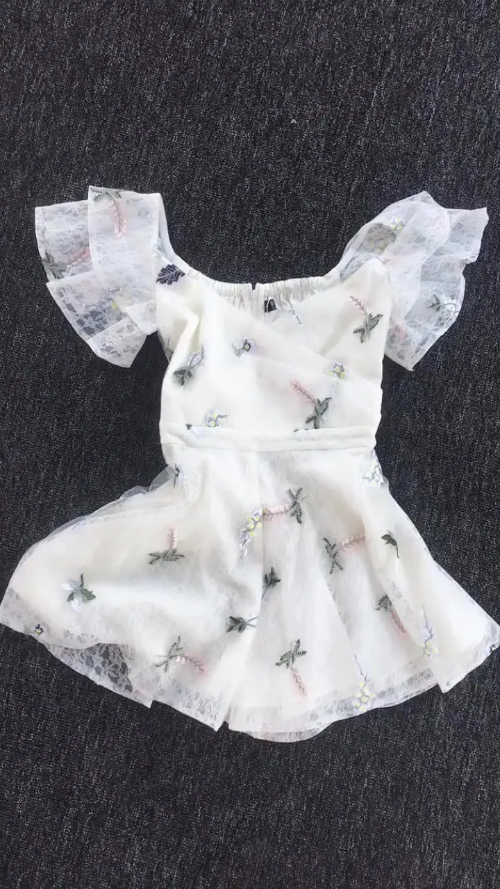 

New embroidered Jumpsuit casual Holiday Beach flying short sleeve short pants