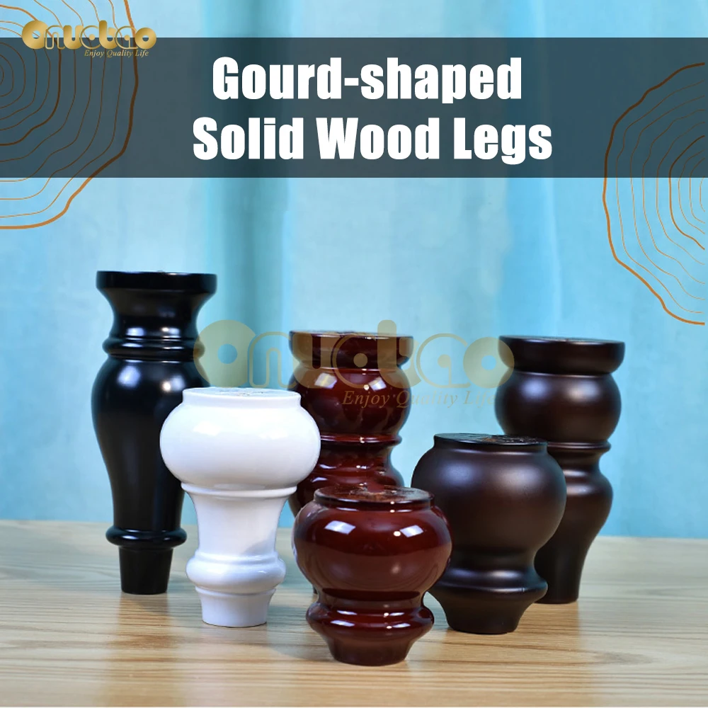 

Gourd shaped Wood Sofa Legs American Wooden Furniture Legs Eucalyptus Cabinet Legs Coffee Table Support Legs TV Cabinet Legs