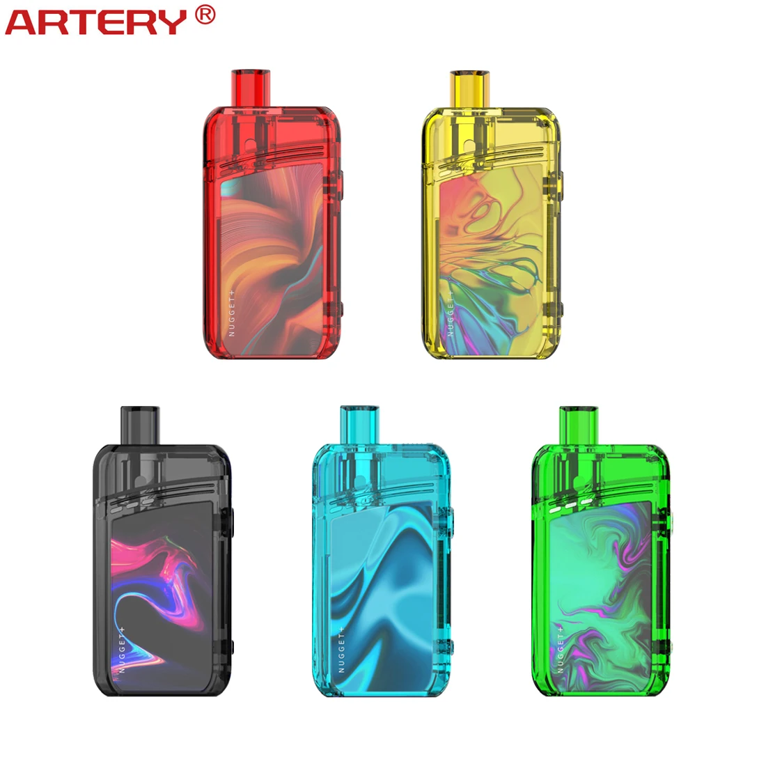 

Hot Sale Artery Nugget Plus 70W Pod Kit 2000mAh built-in battery 5 ml large capacity juice storage E-cigarette kit