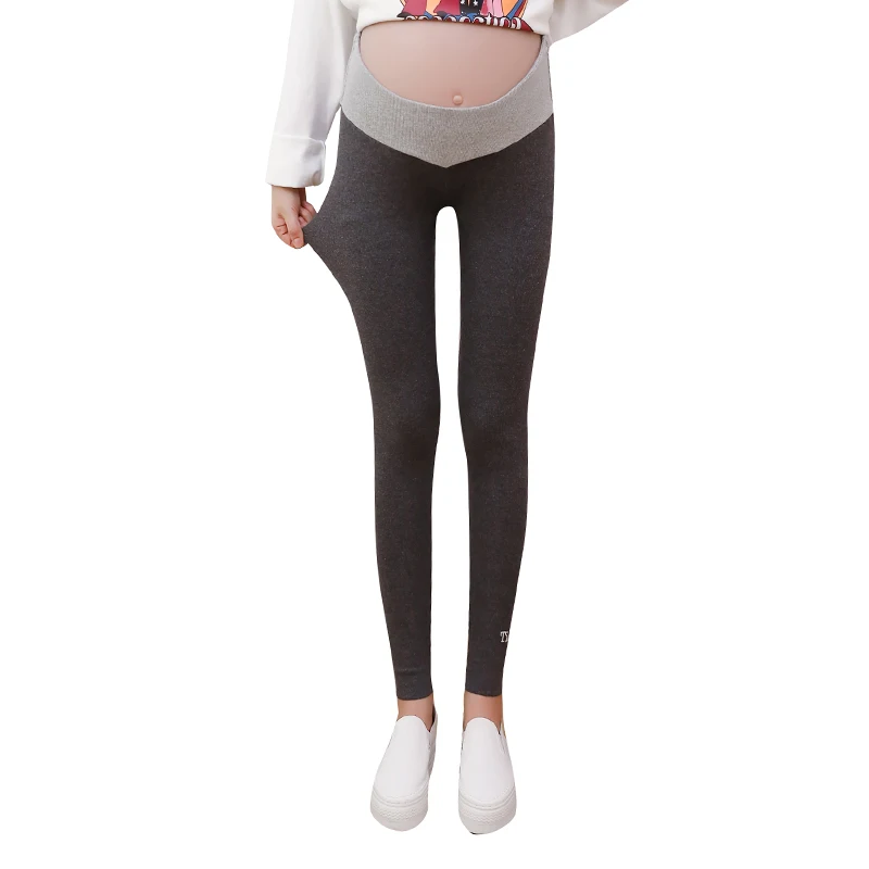 

8809# Spring Thin Cotton Maternity Skinny Legging Elastic Low Waist Belly Pants Clothes for Pregnant Women Pregnancy Casual Wear