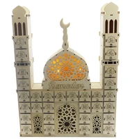 ramadan countdown calendar diy wood eid mubarak ornament wooden drawer home party decoration crafts