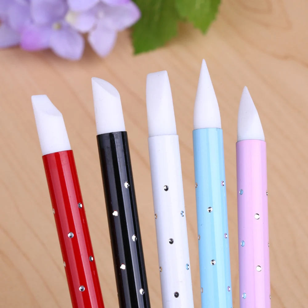 5 шт. двойная головка для дизайна ногтей дизайн полый резьбы по дереву