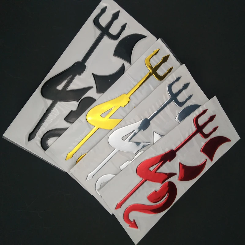 3D хромированная наклейка Devil автомобильные аксессуары смешная Автомобильная