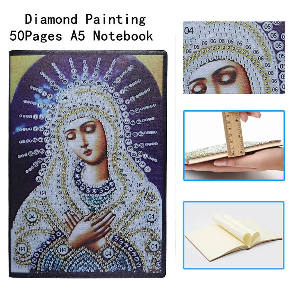 Креативные бриллианты живопись ноутбук A5 сделай сам Обложка дневник книга 50