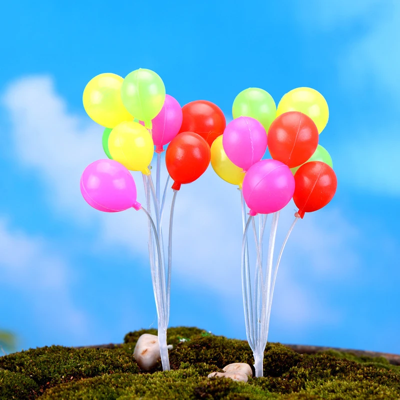 

2 Set Moss Micro-landscape Ornaments Mini-balloon Photography Props Home Decoration Materials Jewelry Wholesale