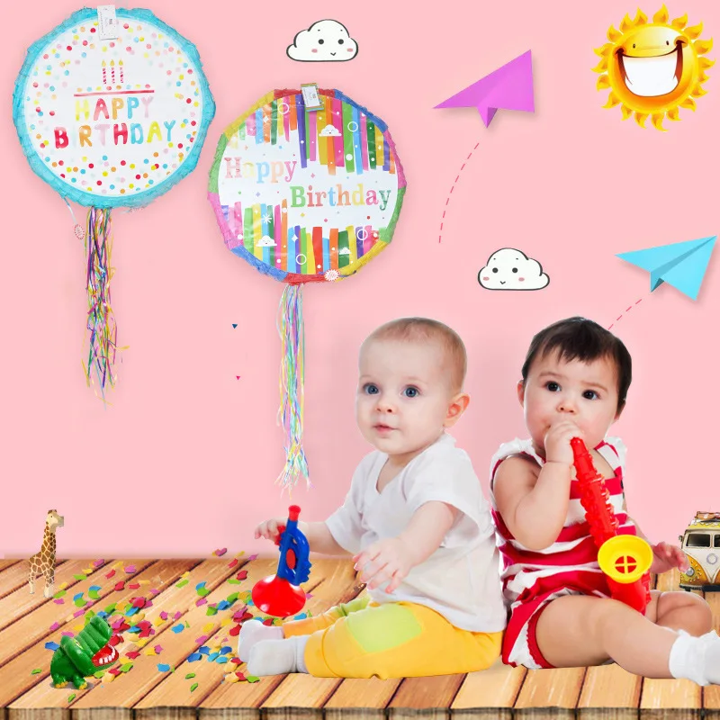 

Guyed Fold Pinata 5 Style Hooray Happy Birthday Pinata Kids Favor Party Decor 123st Birthday Party Decor Baby Shower Decor