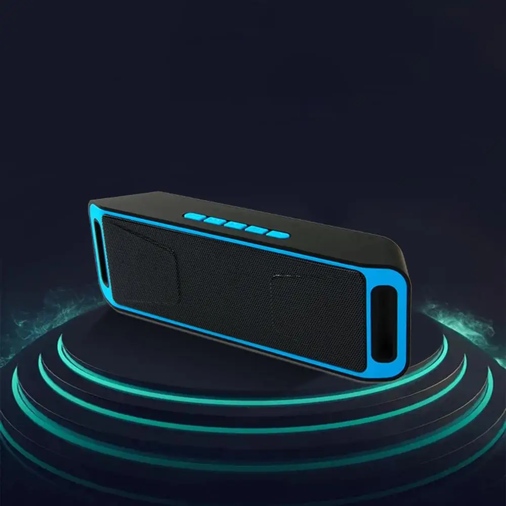 Открытый беспроводной bluetooth динамик Колонка HD стерео бас беспроводной звуковой ящик TF/FM/U диск MP3 плеер динамик s с микрофоном