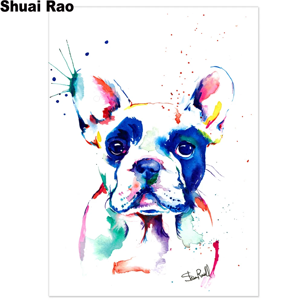Пазл акварельная Мальтийская собака алмазная живопись 5d сделай сам вышивка
