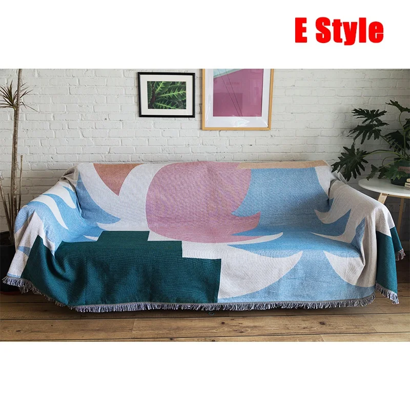 

Double Side Throw Blanket Sofa Blanket Sofa Towel Retro European-style Blanket Non-slip Fabric Sofa Cushion Sofa Cover All