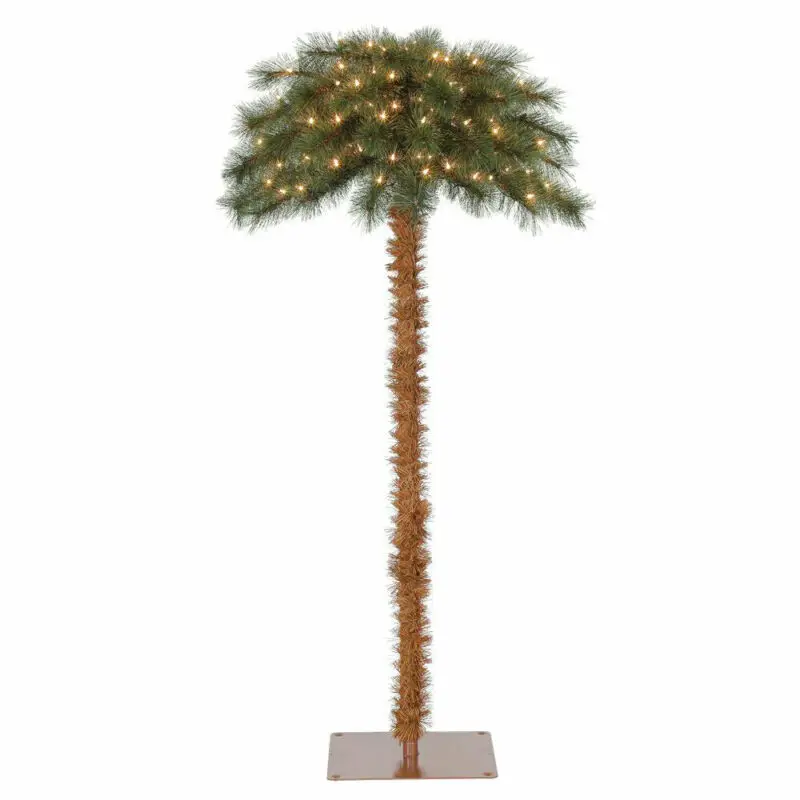

5' Pre-Lit Artificial Tropical Christmas Palm Tree w/ White Lights