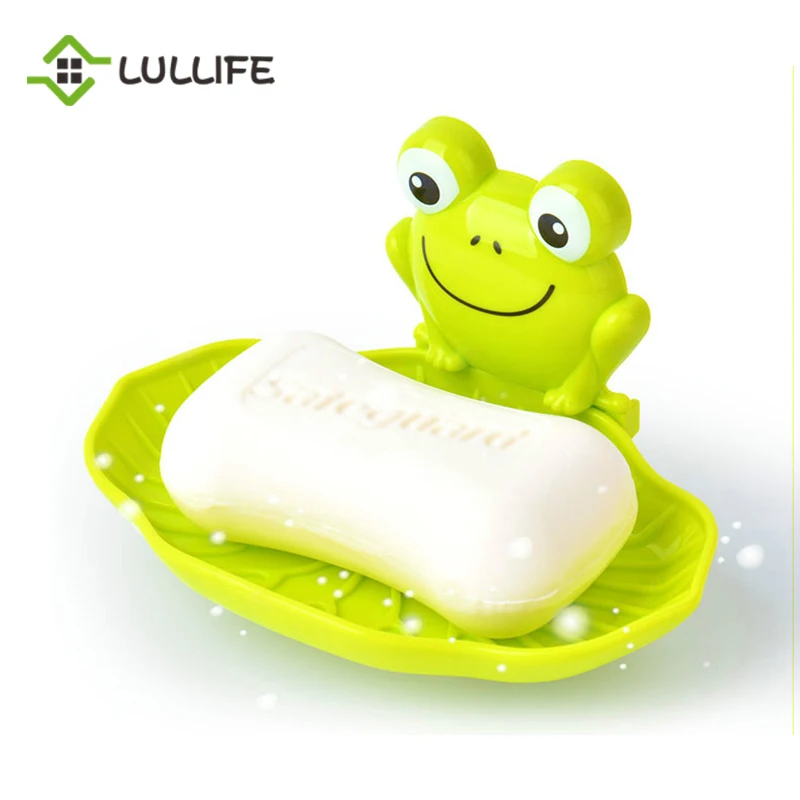 Переносной держатель для мыла с мультяшными животными без бурения Настенный