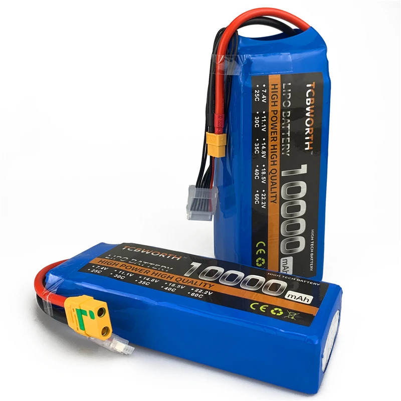 5S RC LiPo батарея 18 5 V 10000mAh 25C для радиоуправляемый самолет Квадрокоптер Quadrotor