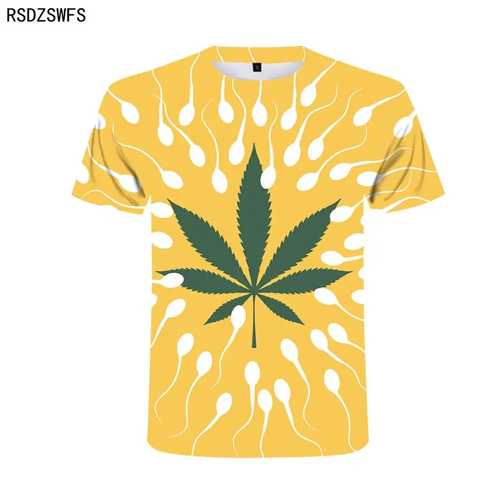 Fashion Natural Weeds 3D Printe Men T-Shirts Casual Short Sleeve T Shirt For Hip Hop Oversized T-Shirt O-Neck Soft Elastic | Мужская