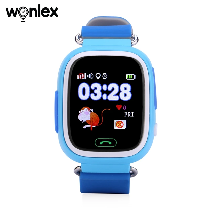 

Wonlex Smart Watch Kids 2G GPS Tracker Baby SOS Call Anti-Lost Positioning GW100 Children Audio Monitor Locator Phone Watch Gift