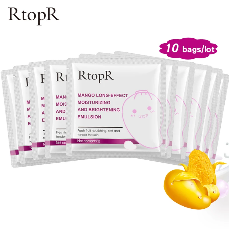 

10 pcs/lot Face Anti-Aging Anti Winkles Hyaluronic Acid Mango Effect Emulsion Deep Hydrating Whitening Cream Skin Care Emulsion