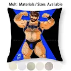 Синяя Наволочка на подушку Адам Лайк, Наволочка на подушку, наволочка из хлопка и льна, наволочка bobobobear Bobobearart Bobo Bear, гей-медведь