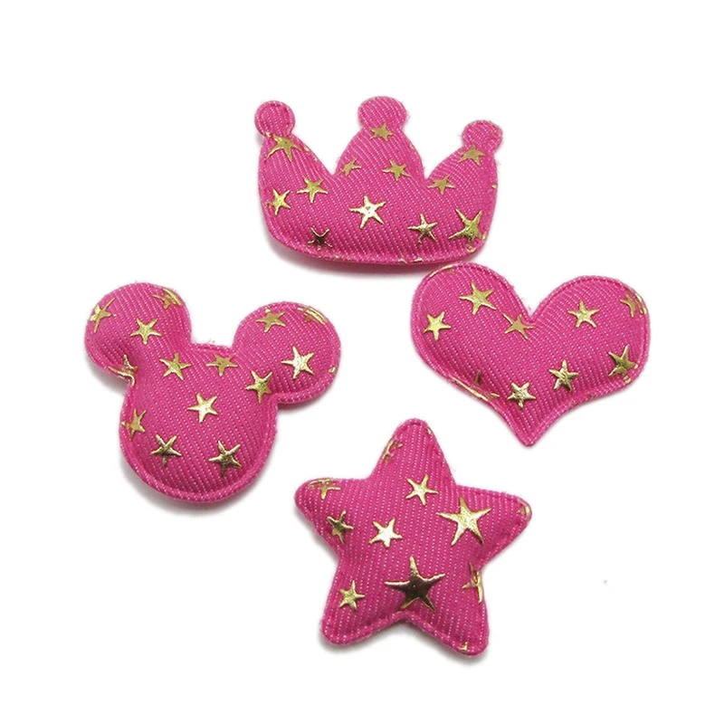 20 шт. джинсовые нашивки в виде короны сердца мыши аппликации для рукоделия шляпы