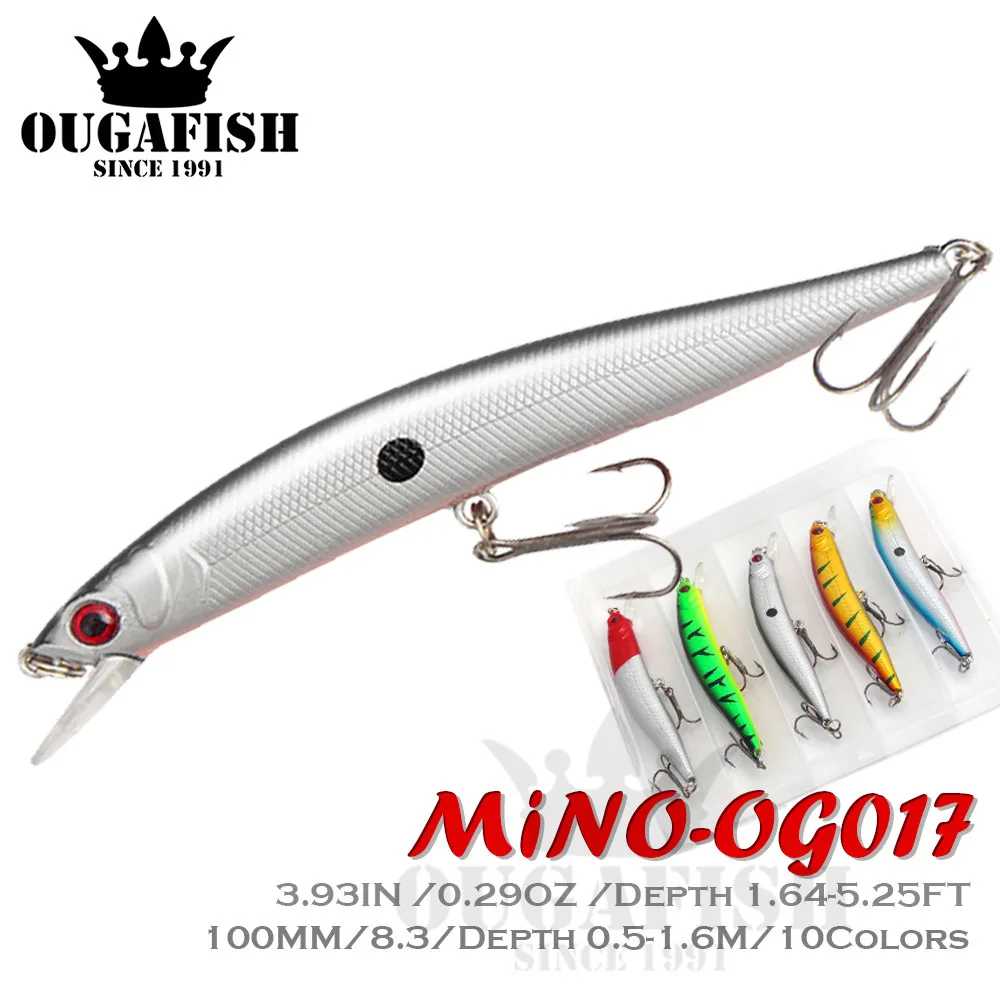 

Fishing Tackle 5 Colour In Box Minnow Lure Luya Floating Baits Plastic Floating Fake Bait Pesca Saltwater Lures For Perch Fish