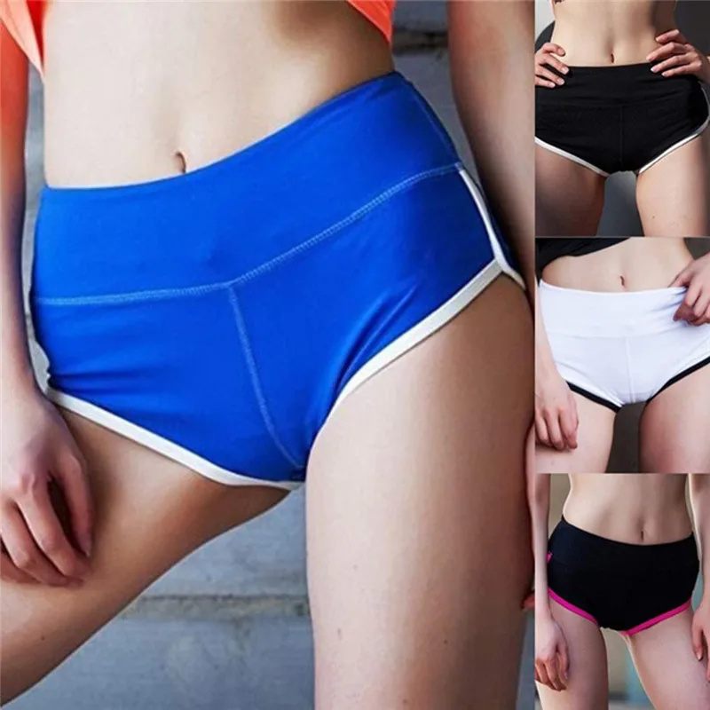 

New Ladies Shorts Summer Solid Color Tight Fitting Beach Casual Fashion High Quality Quick Drying Ladies Fitness Shorts